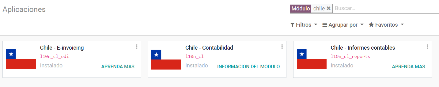 Chilean module to install on CoquiAPPs.