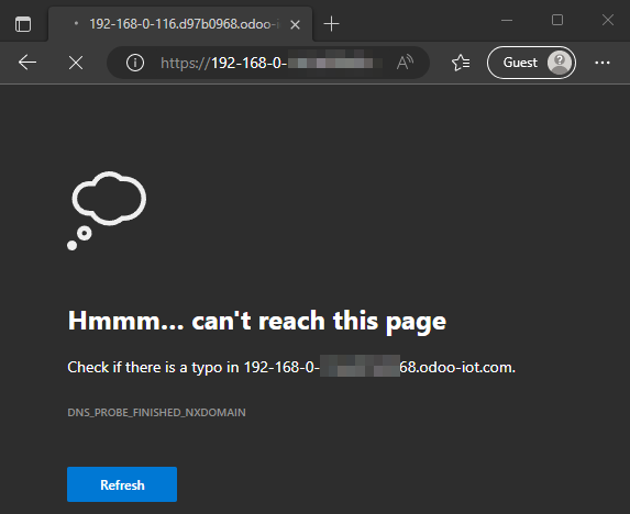 DNS issue on Edge browser on Windows 10.