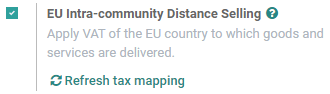 EU intra-community Distance Selling feature in CoquiAPPs Accounting settings