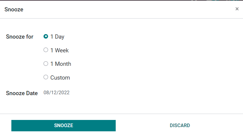 Snooze feature to temporarily deactivate reordering rules.