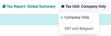 VAT unit tax report