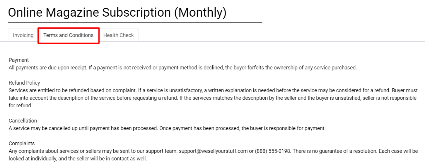 Terms & conditions on CoquiAPPs Subscriptions