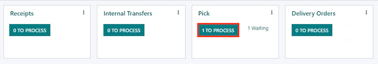 The pick order can be seen in the Inventory kanban view.